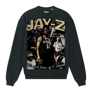 Jay-Z Sweatshirt Sweatshirt Greazy Tees XS Black Oversized