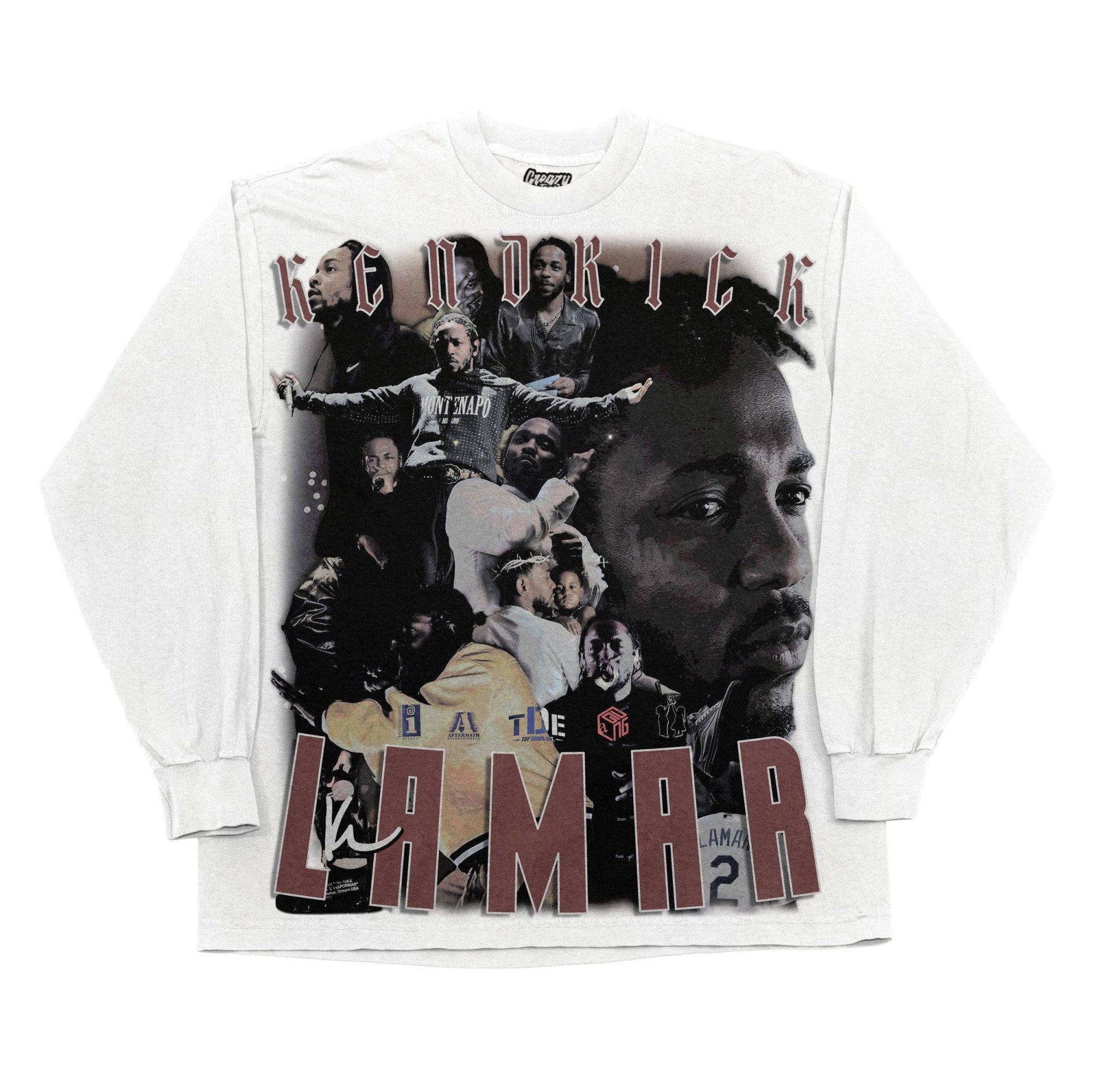 Kendrick Lamar Long Sleeved Tee - Greazy Tees