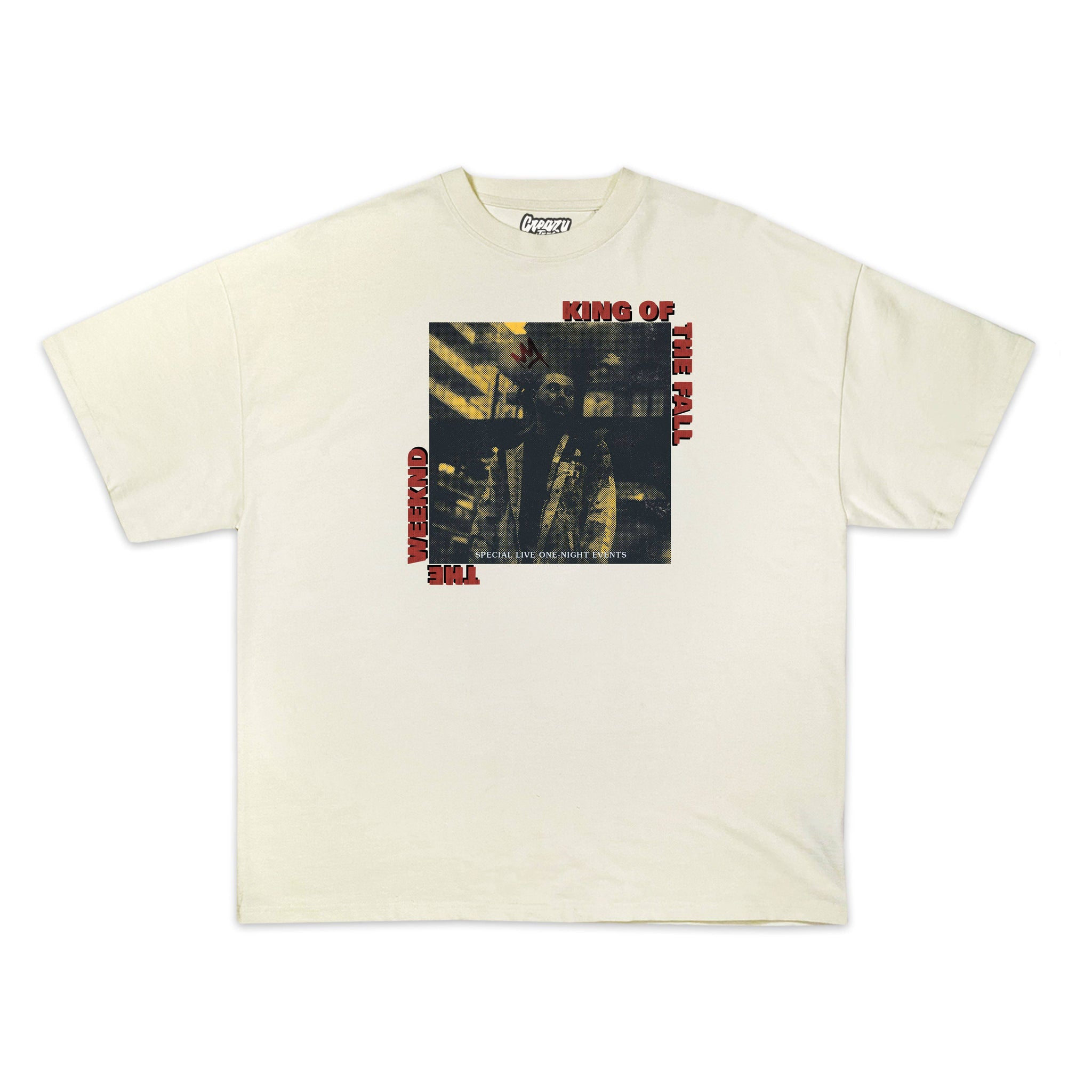 King Of The Fall Tee Tee Greazy Tees XS Off White Oversized