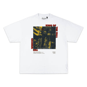 King Of The Fall Tee Tee Greazy Tees XS White Oversized