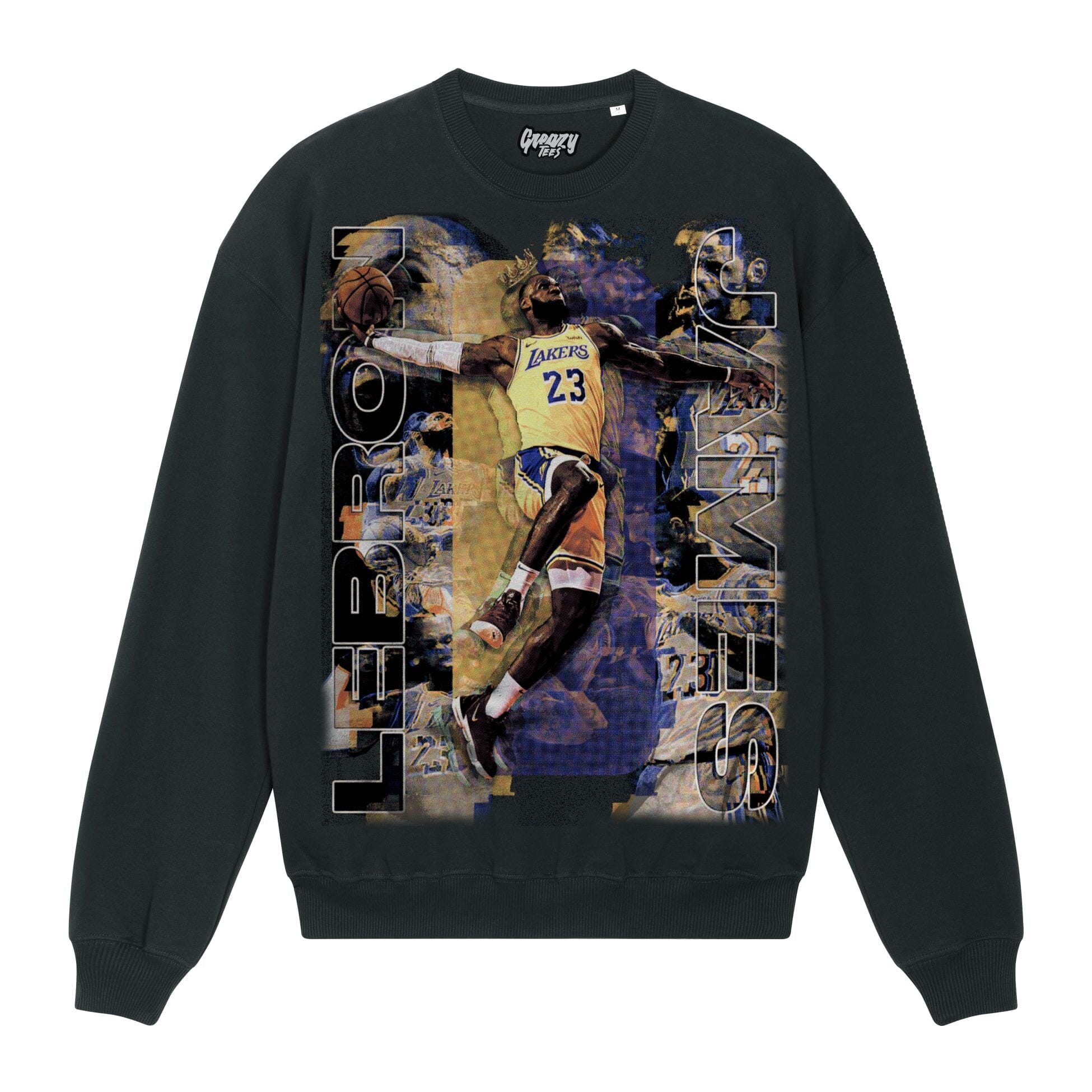 Lebron James Sweatshirt Sweatshirt Greazy Tees XS Black Oversized