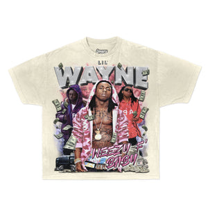 Lil' Wayne Tee Tee Greazy Tees XS Off White Oversized