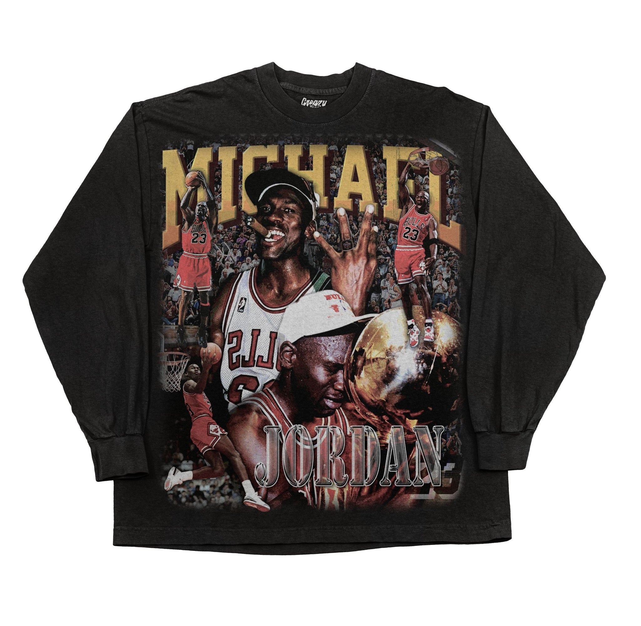 Michael Jordan T Shirt Chicago Bulls Vintage Rap Tee Vlone Off