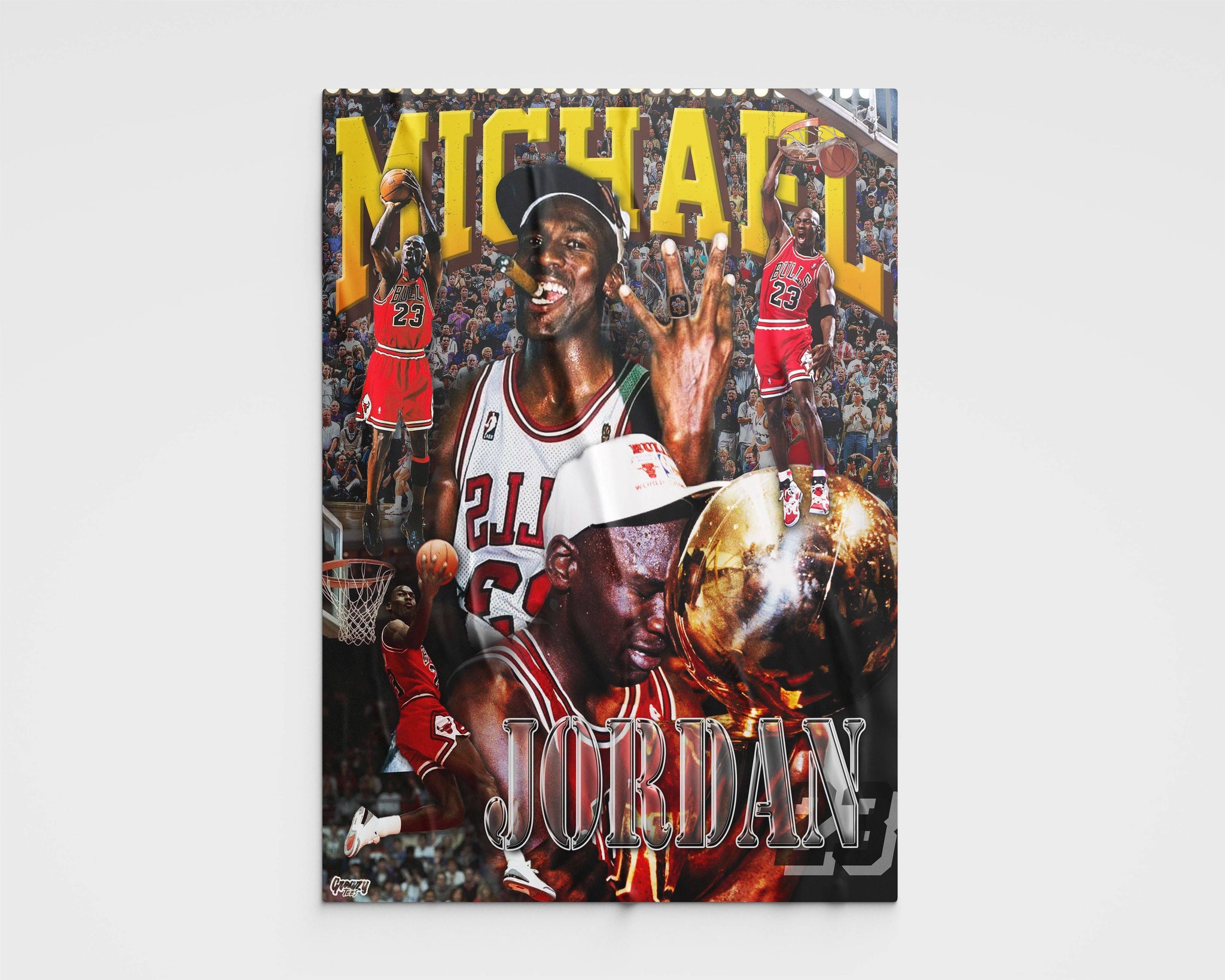 Michael Jordan Poster Poster Greazy Tees 