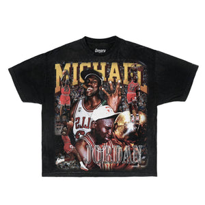 Michael Jordan Tee V2 Tee Greazy Tees S Black Oversized