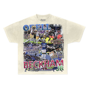 Odell Beckham Jr Tee Tee Greazy Tees XS Off White Oversized