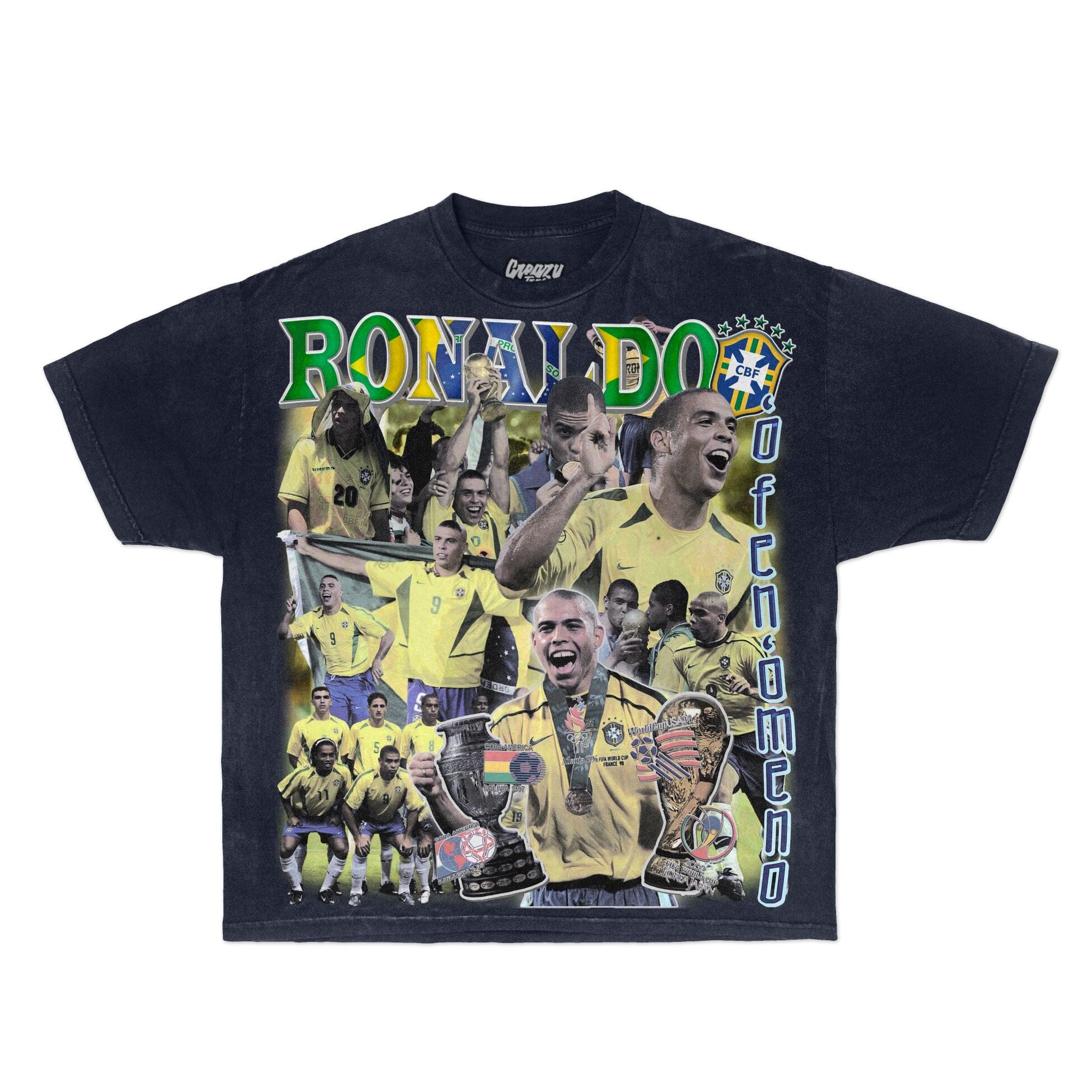 R9 Tee Tee Greazy Tees XS Navy Oversized