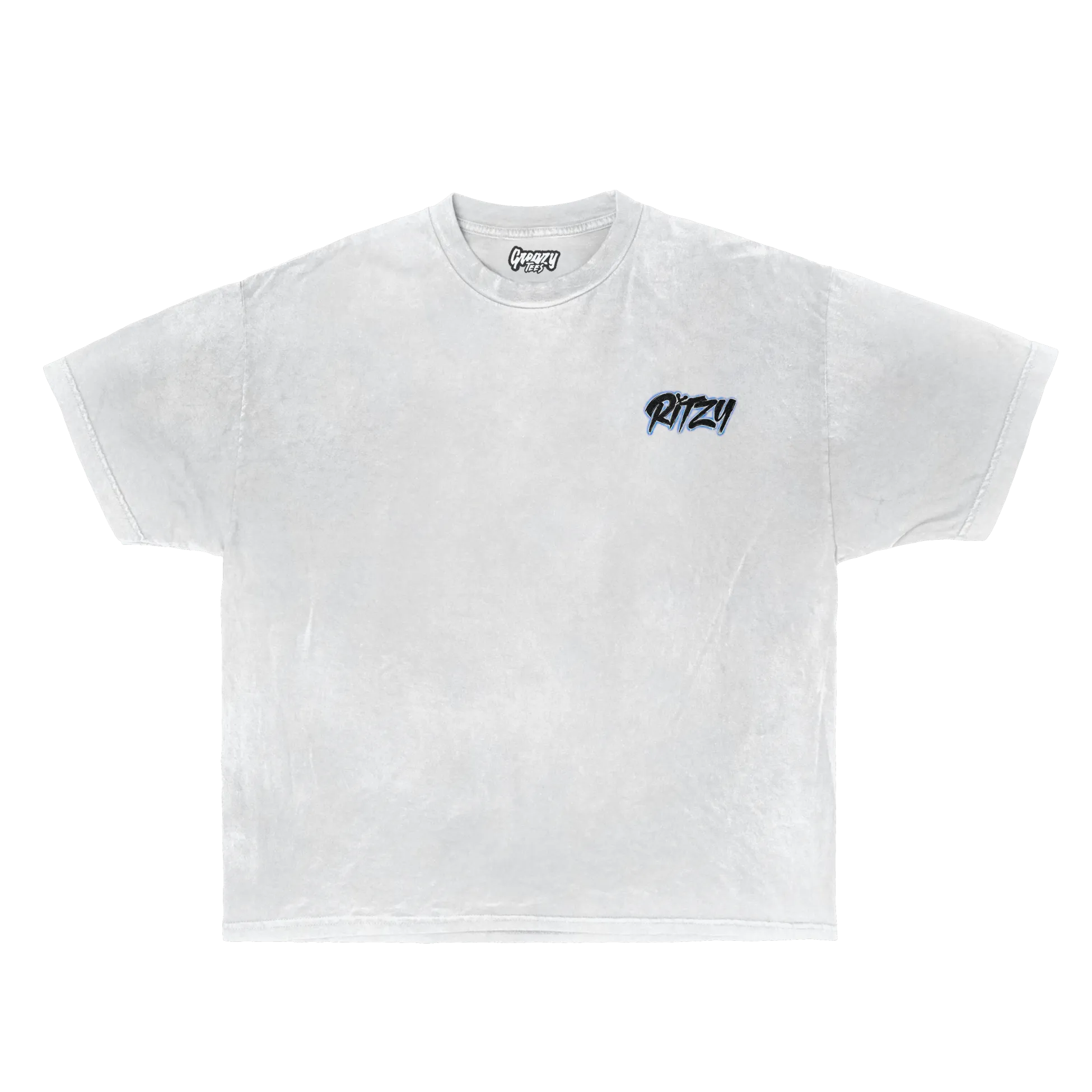 Ritzy Barbers Tee Tee Greazy Tees XS White Oversized