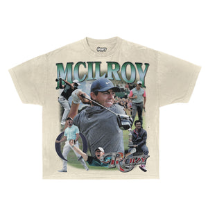 Rory McIlroy Tee Tee Greazy Tees XS Off White Oversized