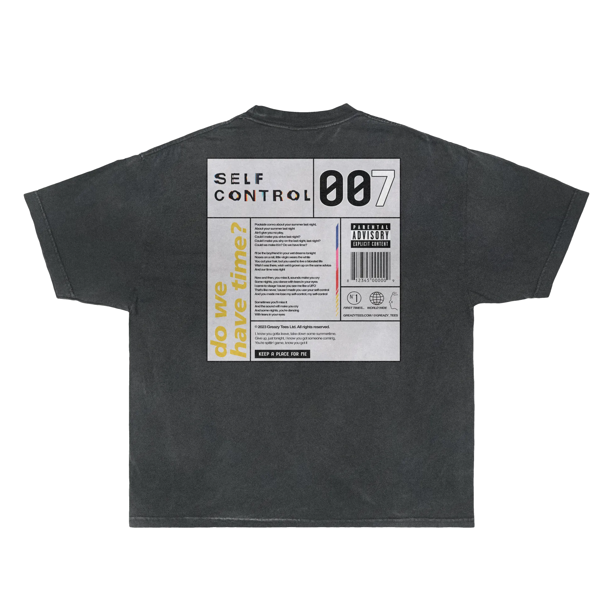 Self Control Tee Tee Greazy Tees 