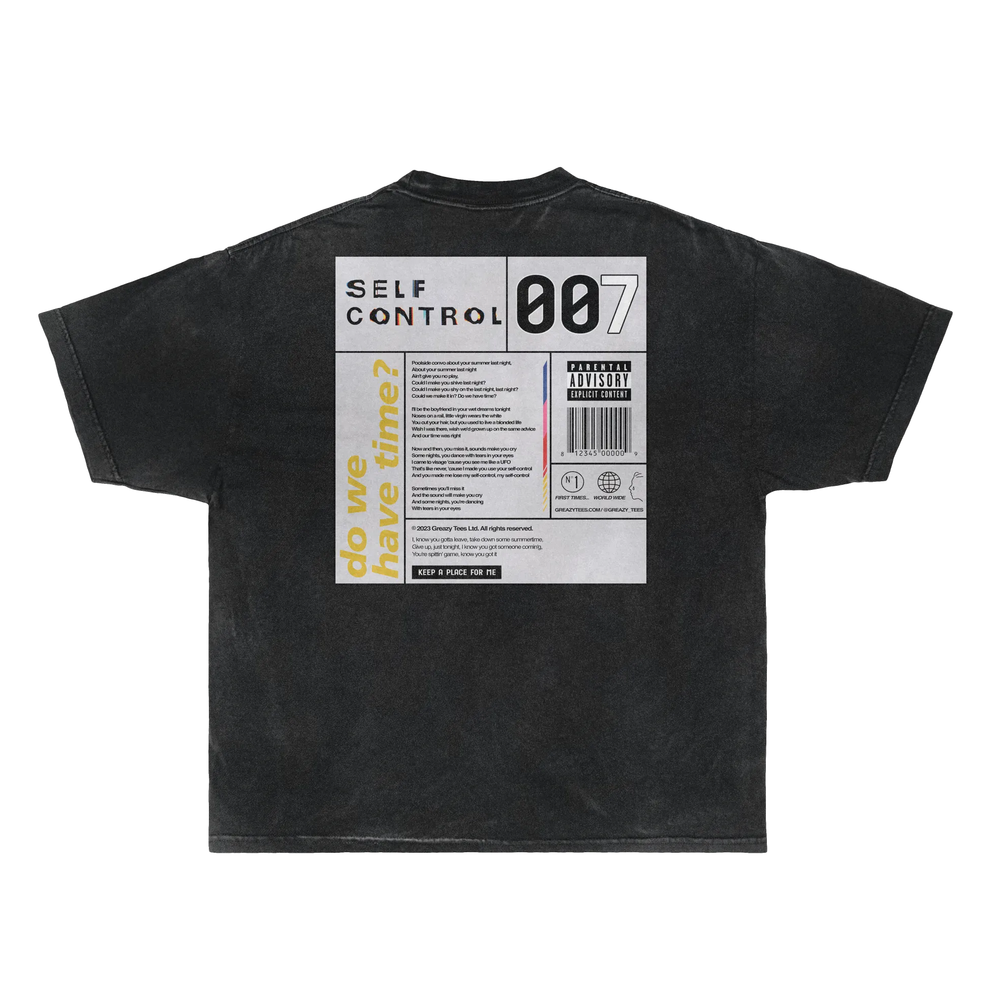 Self Control Tee Tee Greazy Tees 