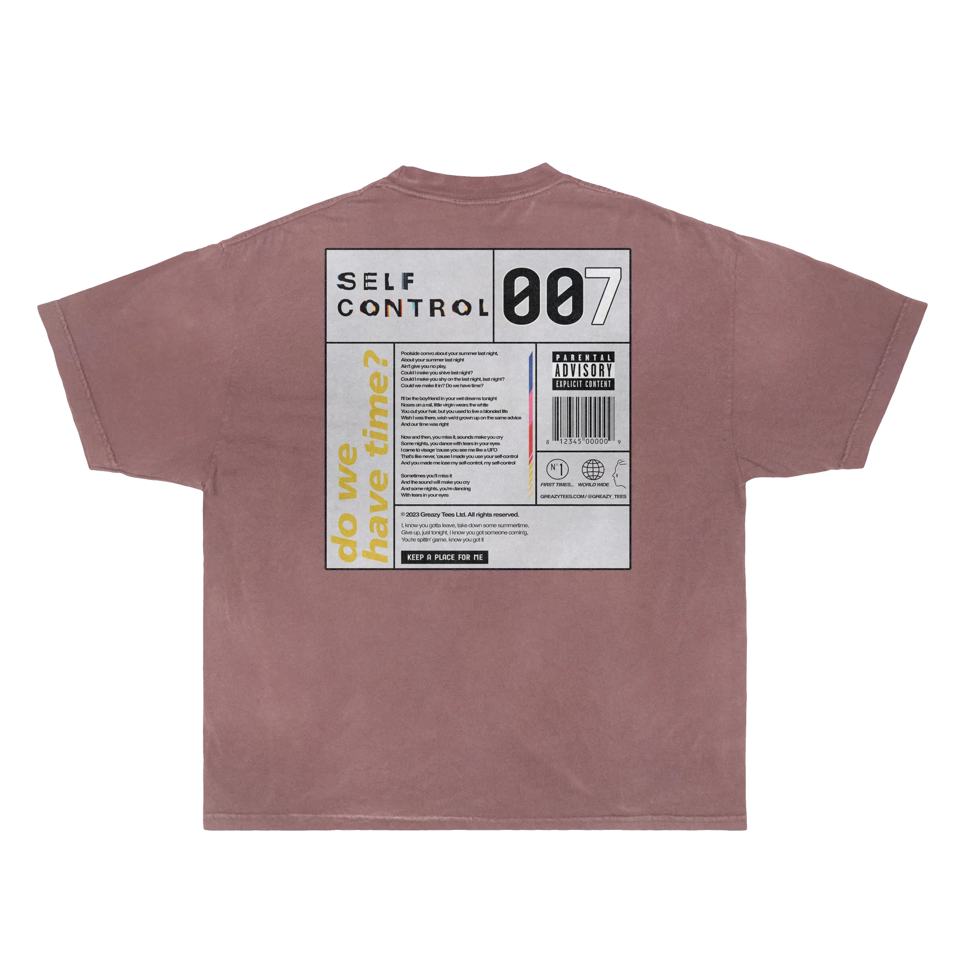 Self Control Tee Tee Greazy Tees 