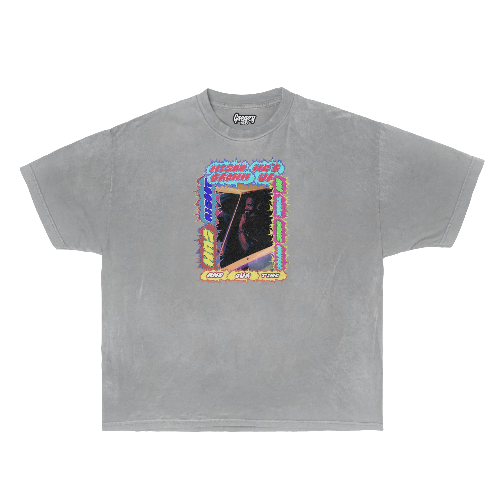 Self Control Tee Tee Greazy Tees XS Heather Grey Oversized