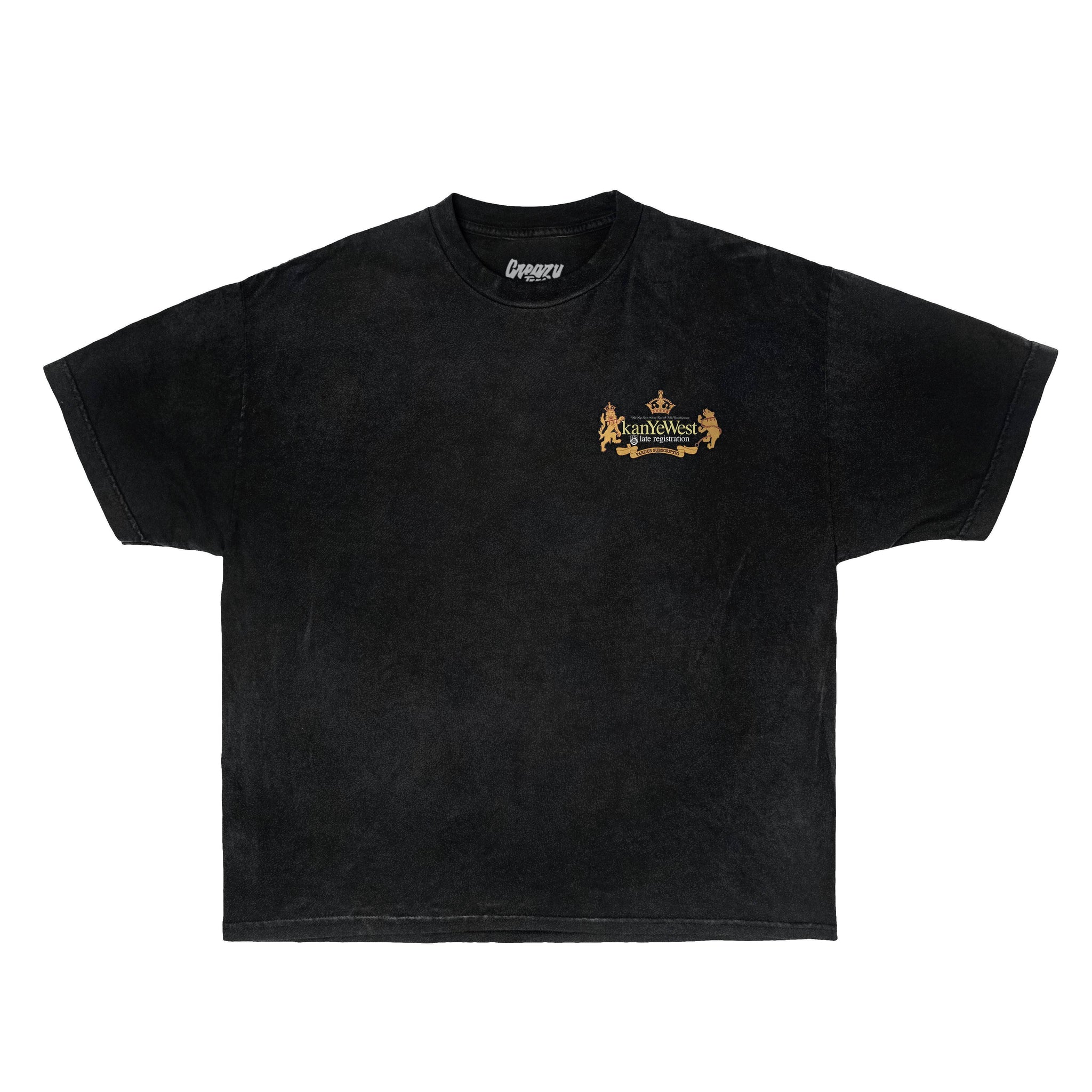 The Late Registration Tee Tee Greazy Tees XS Black Oversized