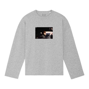 The Ride Long Sleeved Tee Tee Greazy Tees XS Grey Oversized