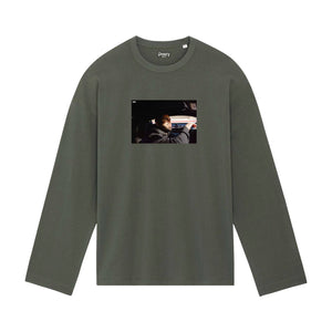 The Ride Long Sleeved Tee Tee Greazy Tees XS Khaki Oversized