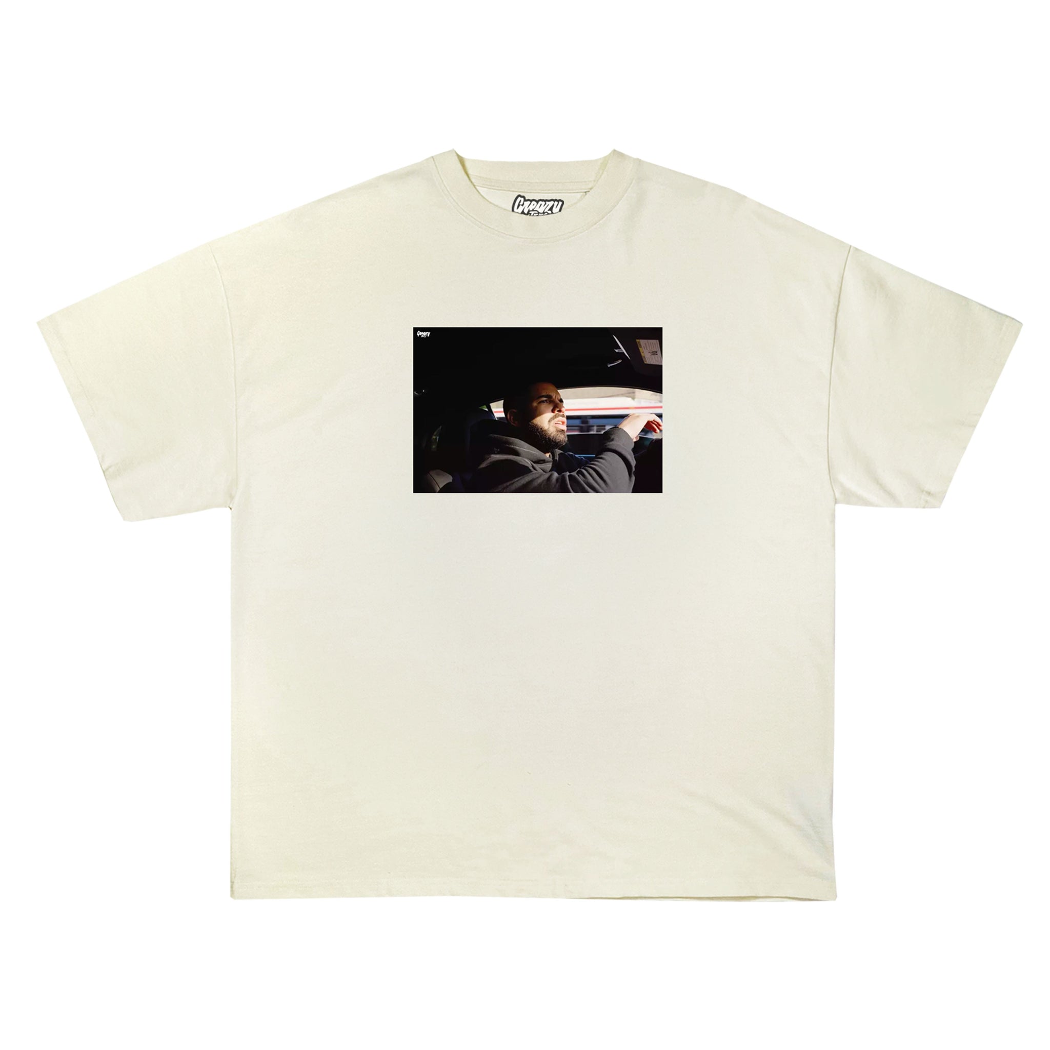 The Ride Tee Tee Greazy Tees XS Off White Oversized