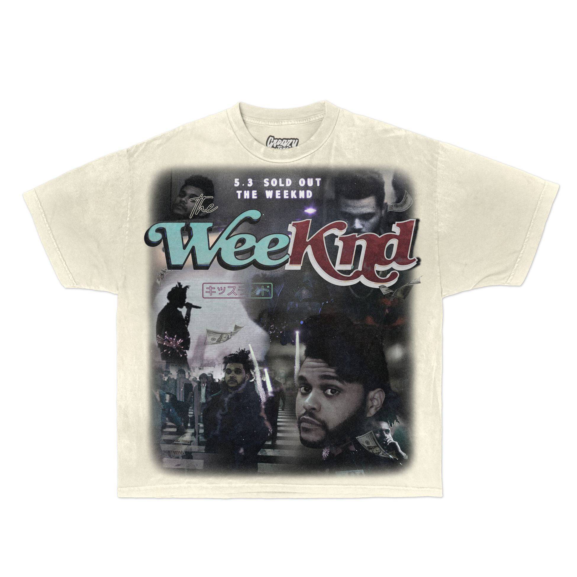 The Weeknd Tee Tee Greazy Tees XS Off White Oversized