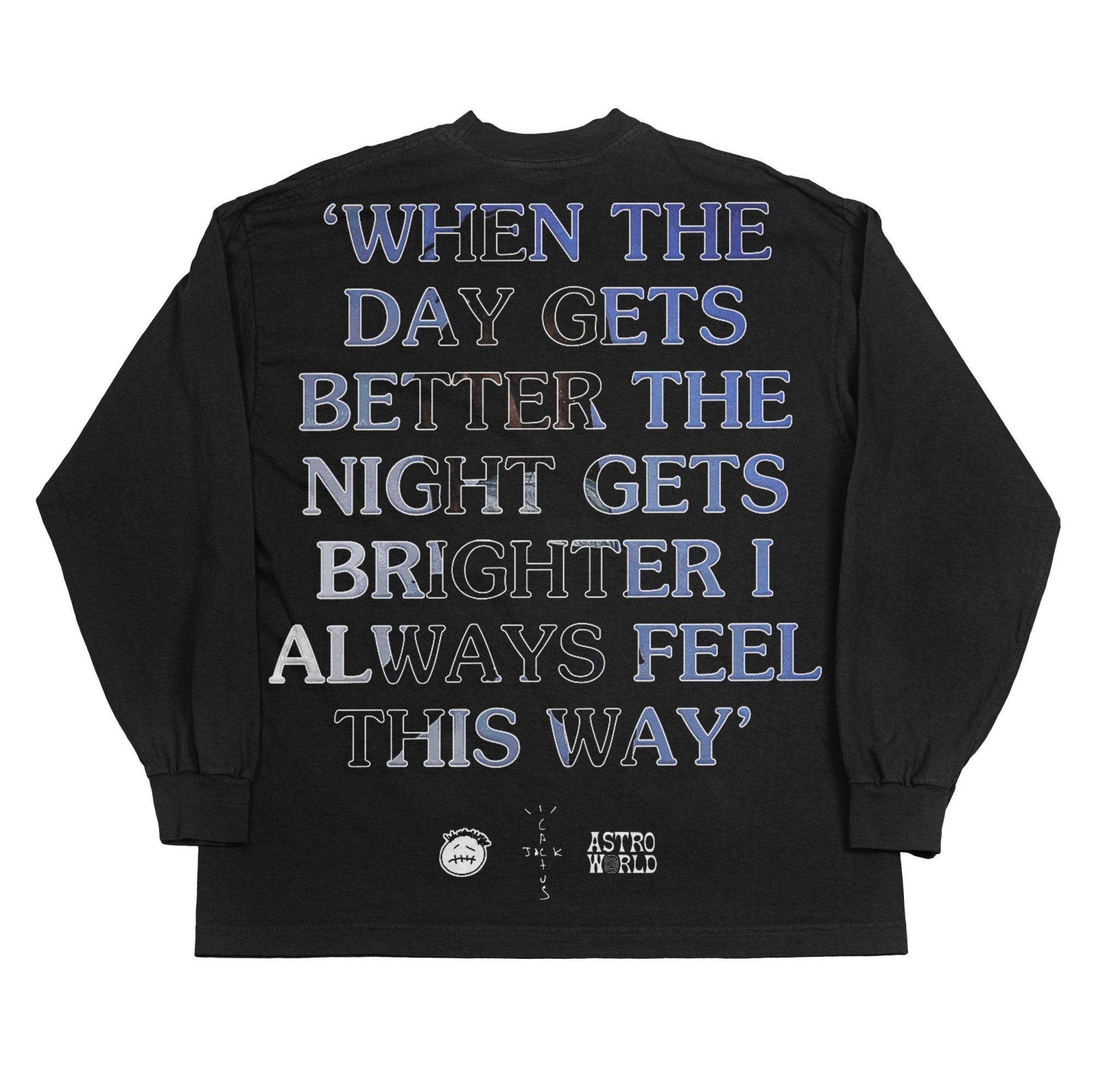 Travis Scott Long Sleeved Tee - Greazy Tees