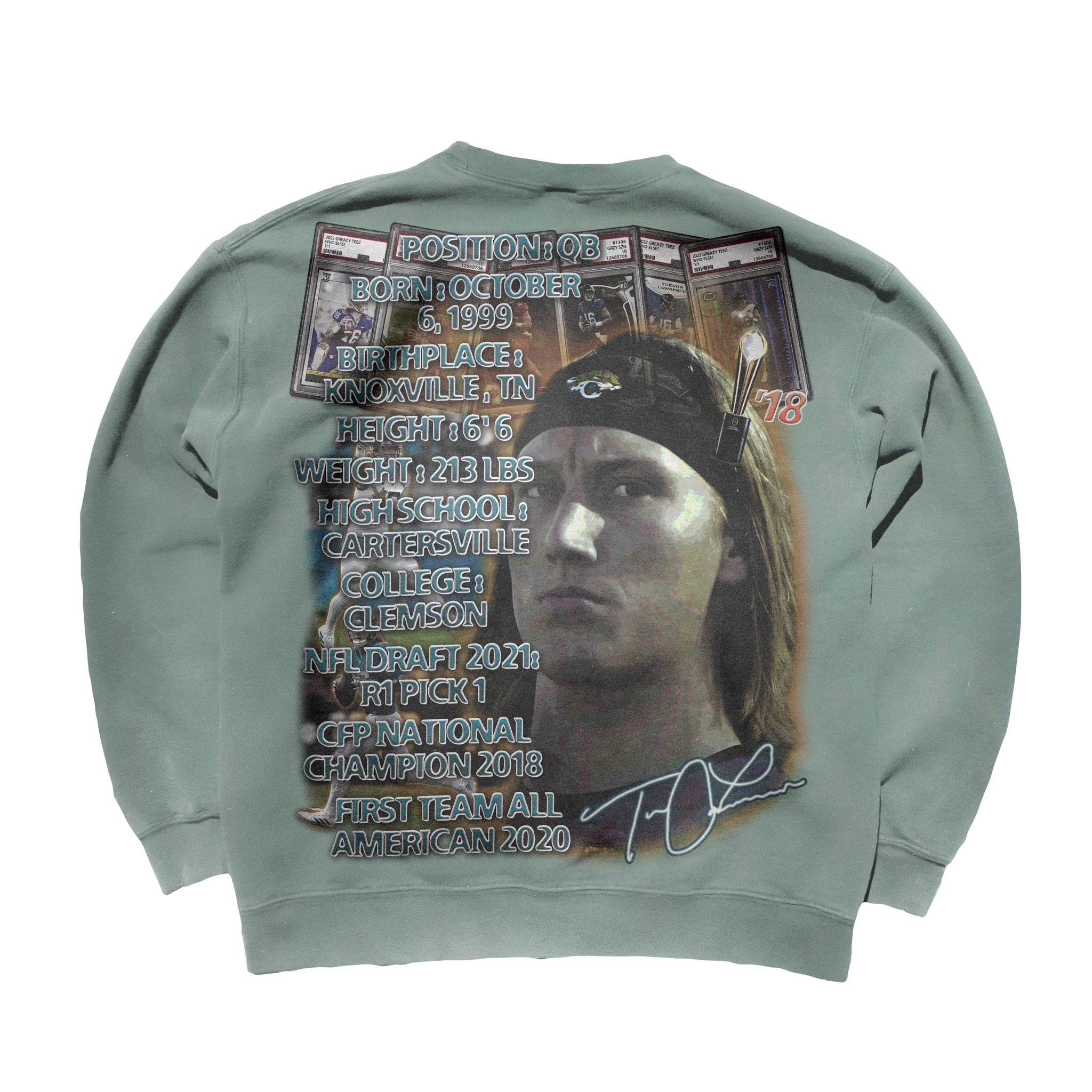 Trevor Lawrence Sweatshirt Sweatshirt Greazy Tees 