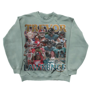 Trevor Lawrence Sweatshirt Sweatshirt Greazy Tees XS Mint Green Oversized