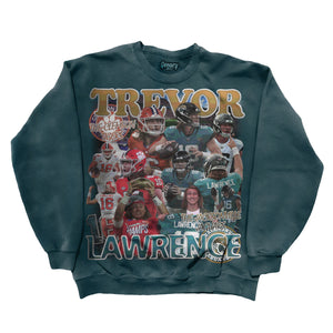 Trevor Lawrence Sweatshirt Sweatshirt Greazy Tees XS Teal Oversized