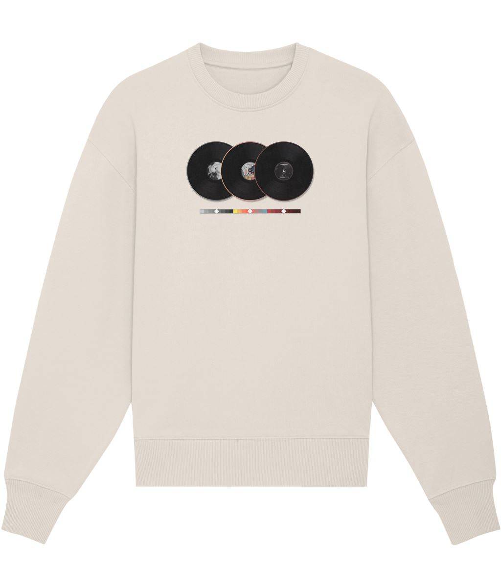 Trilogy Sweatshirt Sweatshirt Greazy Tees XS Off White Oversized
