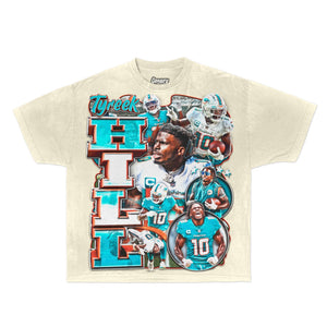 Tyreek Hill Tee Tee Greazy Tees XS Off White Oversized