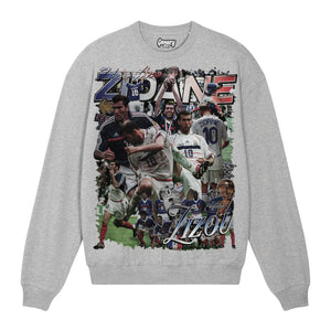 Zidane Sweatshirt Sweatshirt Greazy Tees XS Grey Oversized